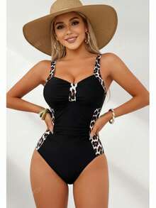 Local Delivery-Ultra Sexy2026 New Women's Sexy Fashion Swimwear For Women, Backless Slim Fit For Beach Vacation, Photo-Friendly, Body-Concealing, Quick-Dry Slimming Swimsuit For Pool And Water Parks - 黑色 - 查看 1