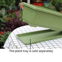 Rectangular Plastic Planter Pots With Trays For Indoor Vegetable & Flower Cultivation, Increased Size And Thickness For Vegetable Planting, Special Planting Boxes, Suitable For Strawberry Planting, Balcony Vegetable Gardening - Random Styles - View 9