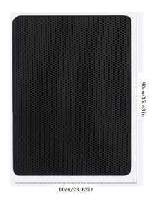 1pc EVA Double-Layer Integrated Single-Hole Cat Litter Mat, Suitable For Small, Medium And Large Cat Litter Boxes, Waterproof Cat Litter Cleaning Mat, Double-Layer Honeycomb Design Helps Collect Waste, 1.2cm Thick Cat Litter Box Mat - Black - View 15