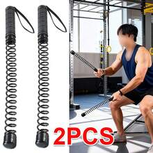 2PC Men Women Ropeless Battle Ropes Cordless Training Rope Weighted Workout Rope - الأسود - مشاهدة 7