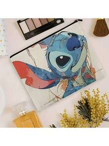 Túi đựng mỹ phẩm Stitch của Disney - Túi đựng mỹ phẩm đa năng, nhẹ, có khóa kéo, phù hợp cho nữ, chất liệu polyester bền, thiết kế hoạt hình dễ thương, dung tích lớn. - Chữ A - Xem 10