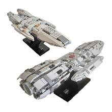 MOC el 2004 Battlestar Galactica sapceship Battle Star Cruiser juego de bloques de construcción DIY ladrillos Kit Starship modelo Juguetes - Pegaso de batalla - Ver 6