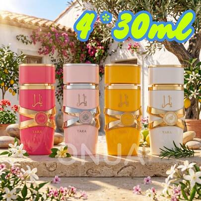 Lattafa Mystical - Set Of 4 * 30ml Eau De Parfum: YARA+YARA CANDY+YARA YELLOW+YARA ME