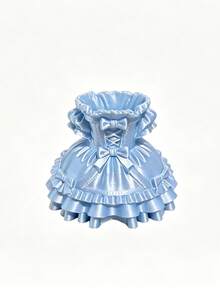 1 Stück Make-up-Pinselhalter in Prinzessinnenkleid-Form, herzförmige Schminktisch-Dekoration für Mädchen, thematischer Make-up-Pinselhalter und Stifthalter - Kunststoffmaterial, geeignet für Schminktisch, Frisiertisch-Dekoration, mit kompaktem Aufbewahrungseimer, Schreibtisch-Stifthalter, Raumdekoration, Schlafzimmer-Dekoration, Schulanfang - Verschiedenfarbig - Übersicht 12