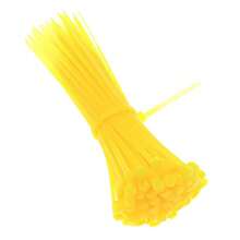 100 pièces Attaches de câble industrielles autobloquantes, 8 pouces (longueur de fixation 6,7 pouces), liens de câble en nylon, 6 couleurs assorties, 3*200 mm - 100 attaches de câble autobloquantes de qualité industrielle - Voir 12