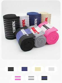 1 pièce Bande de bandage élastique AOLIKES, support de cheville réglable pour le tennis, le basket-ball, le badminton - Multicolore - Voir 11