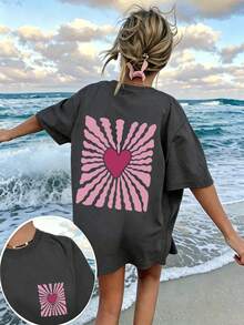 Plus Size T-Shirts - Black - View 3