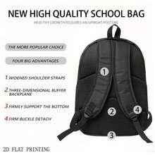 Smokey Spidey Backpack Large Capacity Backpack, Fashionable And Versatile, Suitable For Daily Casual Wear And Sports Travel - 長方形 - 查看 3