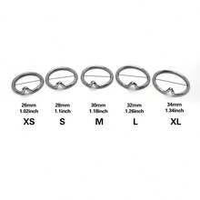 5 Sizes Penis Ring, Relieve The Foreskin From Being Too Long, Penis Head Rings, Cock Ring, Dick Ring, Sex Toy, Adult Men Toys, Adult Pleasure, Sexual Wellness, Sex Toys - Silver - View 3