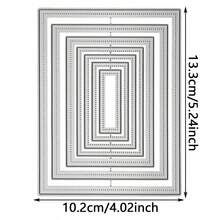 1pc Polka Dot Embossed Background Frame Series Metal Cutting Die, Suitable For DIY Scrapbooking, Card Making And Paper Craft Metal Cutting Mold - LG26-7948 - View 13