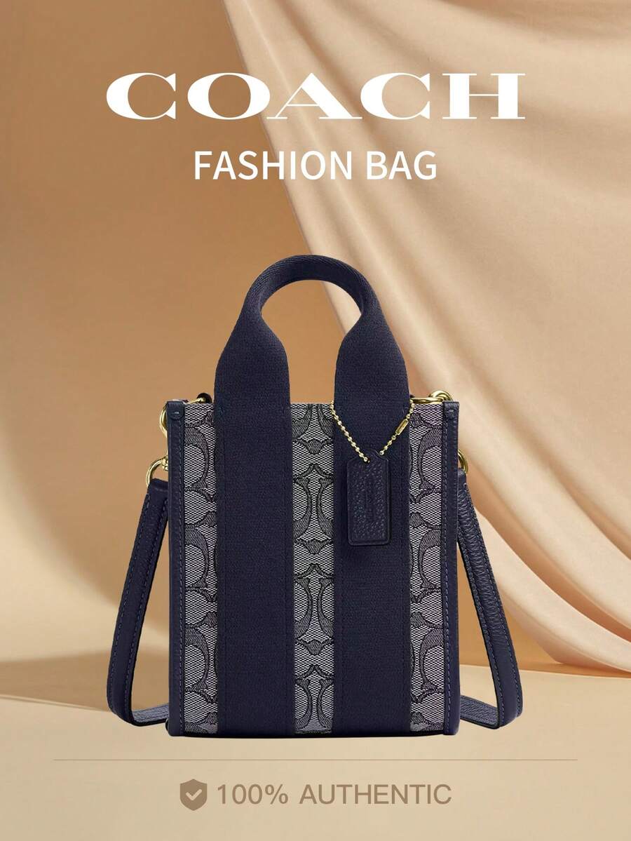 Coach Smith 15 Small Satchel Purses Tote Top-handle Handbag Crossbody Bag with Detachable Strap - 海軍藍 - 查看 1