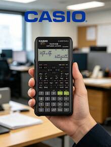 Casio FX-82ES 科学计算器，学生考试学习计算器，便携轻巧办公计算器，具备 252 种功能，黑色/蓝色/粉色/简约风格，返校用品，青少年和专业人士的理想礼物，日常数学和工程计算工具 - 黑色 - 查看 3