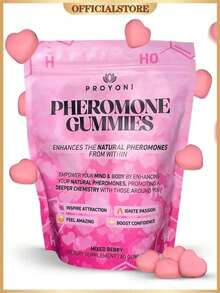 ProYoni Pheromone Gummies -Enhances Your Natural Pheromones From Within - 60 Count MixedBerry Flavor - 1 cái - Xem 7