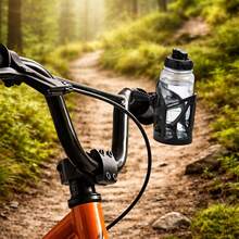 Cup Holder For Bicycles And Motorcycles With Tube Clamp - Black - View 2