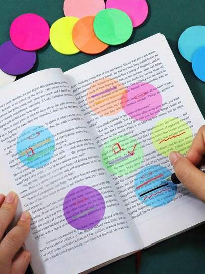 8 màu 160 miếng dán đánh dấu trang trong suốt - Hình trái tim, tông màu nhẹ nhàng, phù hợp cho sách, sổ kế hoạch, nhật ký, bài thuyết trình - Văn phòng, trường học, thư viện, trang trí nhà cửa - Nhãn dán tròn trong suốt có thể tháo rời, nhãn dán trang đánh dấu trong suốt, trang trí Kinh thánh & đồ dùng văn phòng/học tập