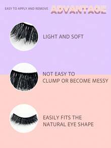10 Pairs (MZ07) New Natural Fiber Complete False Eyelashes, Lightweight Curly Soft Stem Design To Reduce Eye Fatigue, Reusable, Essential For Women - Complete False Eyelashes, False Eyelashes, Eyelashes - Black - View 3