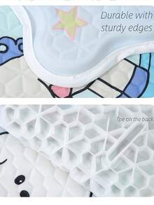 1pc Cartoon Stroller Cooling Mat, Breathable Mesh Pad For Baby Carriage, Highchair, Pram, Suitable For Summer - Multicolor - View 5