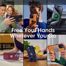 1个高级商务PU皮革手机壳，兼容三星Galaxy S26 Ultra/S25 Ultra/S24 Ultra，兼容 17 Pro Max，带磁吸金属折叠支架、无线充电和全方位保护。 - 黑色 - 查看 11