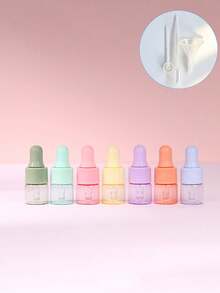 Bộ 7 chai nhỏ giọt thủy tinh mini có thể tái sử dụng, đạt chuẩn TSA, bao gồm 7 nắp nhỏ giọt bằng cao su màu Macaron, kín hơi, kích thước nhỏ gọn, thích hợp mang theo khi đi máy bay, công tác, du lịch, cắm trại, sử dụng trong phòng tắm. Lý tưởng để sử dụng hàng ngày và làm quà tặng ngày lễ cho nam và nữ. - Nhiều màu - Xem 15