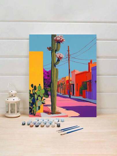40*50cm Pintura al óleo digital sin marco DIY: Ilumina la vida creativa, representa un mundo colorido. Pintura al óleo digital DIY, embárcate en tu viaje artístico. Es la fusión perfecta de creatividad y diversión, una excelente opción para la interacción, el intercambio de parejas y la relajación personal. Lienzo de alta calidad, textura fina, llevando tus sueños artísticos. Los colores son vibrantes y duraderos, inodoros y confiables. Identificación digital clara, incluso sin ninguna base de pintura, puedes comenzar fácilmente y todos pueden convertirse en artistas.