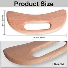Wooden Healing Cup, Wooden Healing Massage Tool For Shaping, Body Sculpting Tool For Lymphatic Drainage And Cellulite Removal, Wooden Massage Device - Beige - View 2