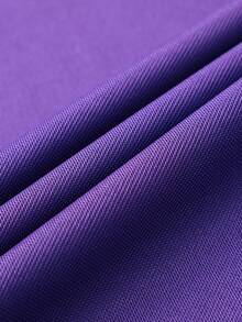 Men's Golf Polo Shirt, Fashion Business Casual Long Sleeve Printed Collared Design Spring - Purple - View 4
