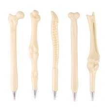 Bộ 5 món văn phòng phẩm độc đáo sáng tạo của Hàn Quốc, quà tặng học sinh, bút bi hình xương thật. - A - Xem 7
