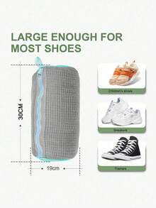 1pc 360° Shoe Washing Bag, Suitable For All Shoe Types, With Anti-Deformation Design And Soft Velvet Lining To Fully Protect Sports And Casual Shoes During Machine Washing. Machine Washable And Air Dryable, Practical Household Laundry And Washing Machine Accessory. Fashionable Multifunctional Design, Suitable For Wedding Decoration And Home Decor. - Multicolor - View 9