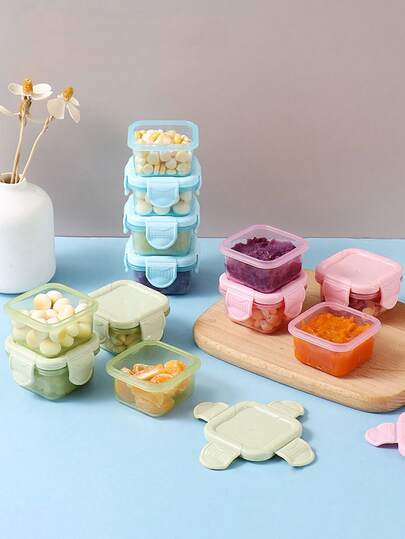 Bộ 2 hộp đựng thực phẩm mini bằng nhựa 2 oz, hộp kín dùng trong tủ lạnh, hộp đựng thực phẩm hình chữ nhật kín bằng nhựa, hộp đựng thực phẩm nhỏ, hộp đựng gia vị đa chức năng, có nắp đậy kín, có thể xếp chồng lên nhau, đa năng, dễ mang theo, thích hợp đựng đồ ăn nhẹ, trái cây, yến mạch, dùng khi đi du lịch và ở nhà, giỏ đựng đồ gia đình, hộp và thùng chứa đồ, đồ dùng nhà bếp, đồ dùng học tập, mùa tựu trường.