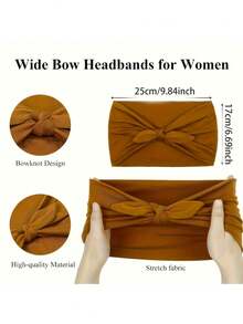 1-Piece Set Of Wide Elastic Headbands (With Bunny Ear Accents) - Casual, Everyday Hair Accessories, Headwraps, And Sweatbands. A Perfect Christmas Gift For Women, Suitable For The Gym, Workouts, Running, And Daily Wear. An Ideal Choice For Styling With Vacation Outfits, Elegant Scarves, And Headwrap Looks During The Autumn And Winter Seasons.,Travel,Party - Multicolor - View 7