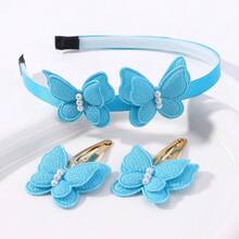 Bộ 3 phụ kiện tóc hình bướm dễ thương, thích hợp cho bé gái sử dụng hàng ngày hoặc dự tiệc, phụ kiện tóc thường ngày. - Nhiều màu - Xem 7