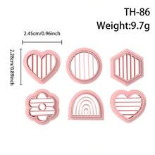 Khuôn cắt đất sét polymer hình cầu vồng với các hình khối hình học, dụng cụ làm khuôn đất sét thủ công chính xác cao, khuôn dao cắt chính xác - Vật liệu thủ công - Món quà hoàn hảo cho người đam mê tự làm đồ thủ công. - Hình học - Xem 10