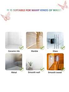 12pcs/6pcs/- 2025 Holiday Decorations - 3D Butterfly Wall Decor, 4 Styles 3 Sizes, Gold Butterfly Decor, Butterfly Birthday Decor, Butterfly Party Decor, Cake Decor Removable Stickers (Gold Random) - Pink - View 5
