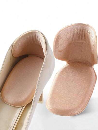 5 Pairs T-Shaped Thick Heel Grips, Shoe Inserts For Men & Women, Adjustable Shoe Size, Comfortable Anti-Slip Heel Pads For Sandals, High Heels