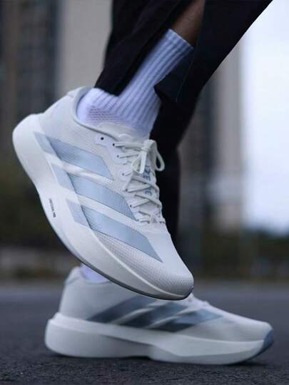  Adidas Adizero Evo SL WOVEN Comfortable, Soft, Slip-Resistant, Marathon Running Shoes For Men, White