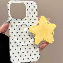 Soporte magnético para teléfono con estrellas amarillas salpicadas, soporte de escritorio poderoso y cómodo con succión, soporte magnético para teléfono (no incluye la funda del teléfono) - Multicolor - Ver 4