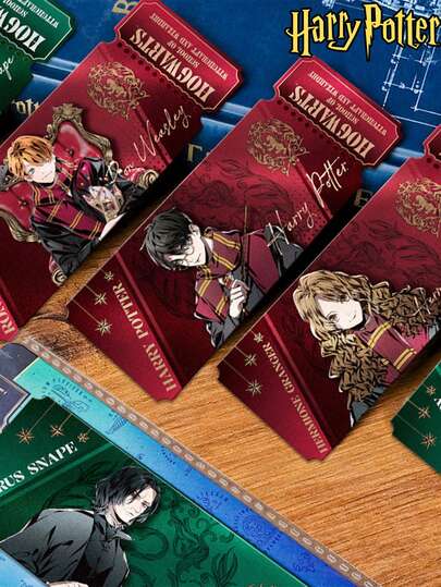 Harry Potter Bộ thẻ đánh dấu sách 3D hiệu ứng thấu kính lấy cảm hứng từ Thế giới Phép thuật - Với hình minh họa các nhân vật kinh điển, được làm từ bìa cứng chất lượng cao với hiệu ứng thấu kính 3D, món quà tuyệt vời cho thư viện, sinh nhật, năm học mới, người yêu sách và người hâm mộ.