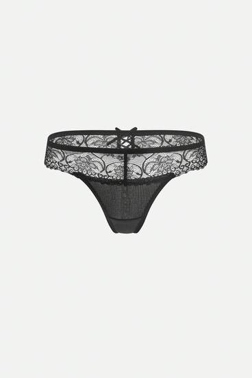 Sexy Lace Patchwork Women Thong Lingerie
