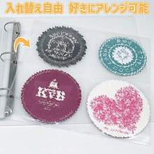 コースター収納ホルダー ファイル 大容量 40ページ 最大320枚収納可能 鑑賞 90mm×90ｍm対応 - 写真の通り - チェックする 4