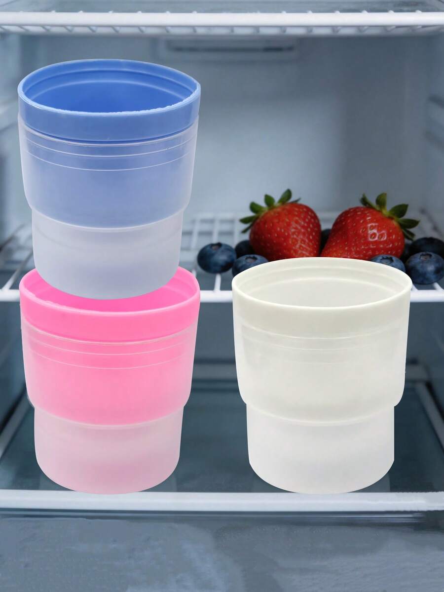 1pc/2pcs Transparent Round Mold, Round Transparent Ice Ball Maker, Portable Ice Ball Maker, Suitable For Whiskey Cocktails, Fruit Ice Pops, Iced Tea, Cocktails, Beverages, Ice Cream - Multicolor - View 1