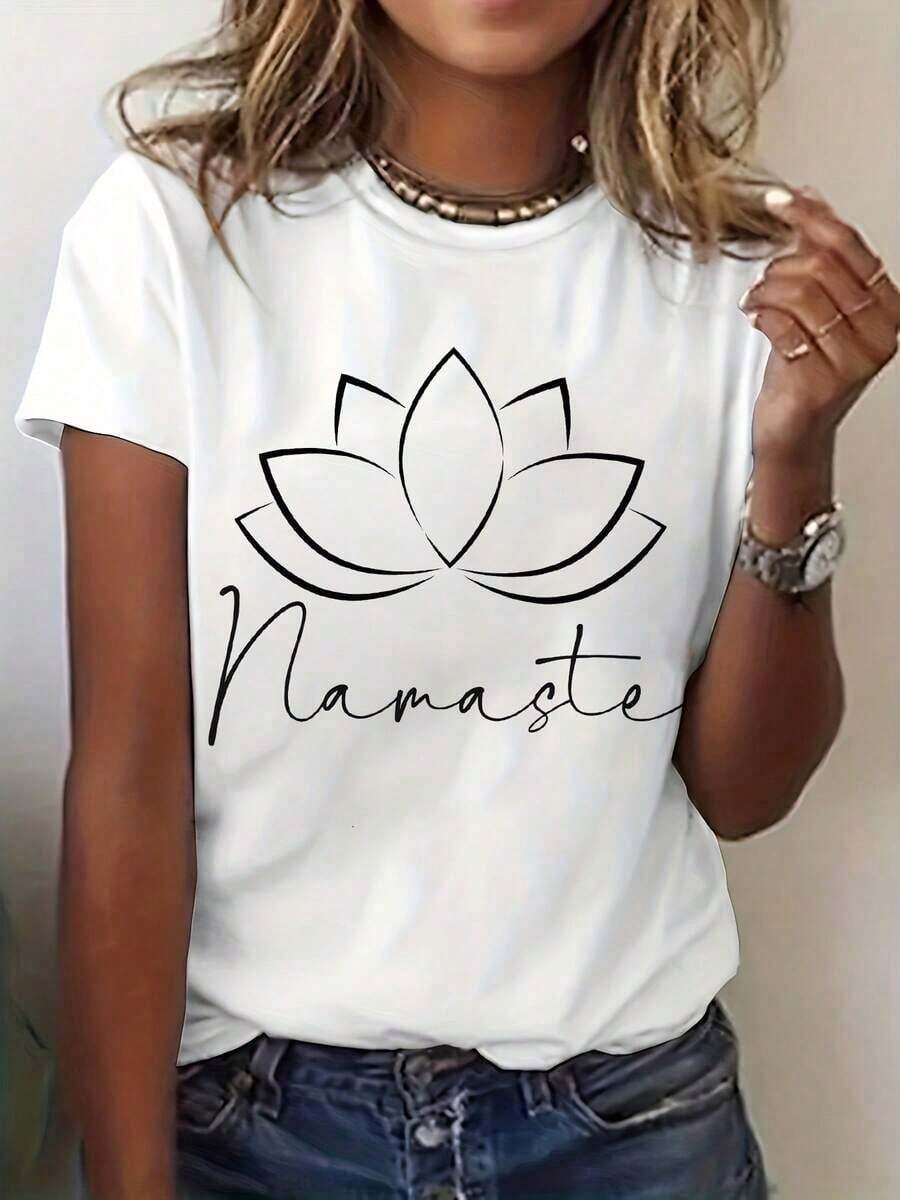 Women's Classic Cotton T-Shirt, Round Neck, All Seasons, Casual Slim Fit, Short Sleeve, Soft And Breathable Fabric, Basic T-Shirt For Daily Activities And Gym, Summer T-Shirt - Style_al - 查看 1