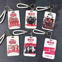 ARIRANG" World Tour Concert Card Holder Lanyard, Featuring RM, Jin, J-Hope, Jimin, V, Ideal For ARMY Fans, Suitable For School, Work And Travel ID Card Holder - Multicolor - View 1