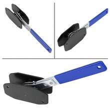 Chiave a cricchetto per pistoni freno auto, strumento di installazione per pistoni singoli/doppi/quadrupli, strumento di bloccaggio e rilascio per pinze freno, chiave per pinze freno, strumento durevole per la riparazione di automobili. - Nero - Visualizzare 2