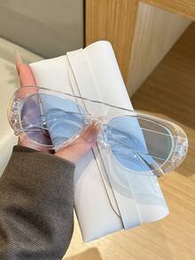 Transparent Frame Light Blue Sheet
