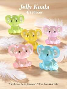 50pcs/30pcs/10 Small Elephant, Car Shaped Animal Decorations, (Random Color) Cute DIY Small Animals, Hidden Plastic Miniature Models, Suitable For Home Decor, Miniature Garden, Home Landscape, Aquarium, Christmas Craft Gifts, Party Gifts, Succulent Pots, Moss Landscaping Instantly Transform Into Underwater Cute World, Fish Tank Decor: Waterproof Material - Multicolor - View 2