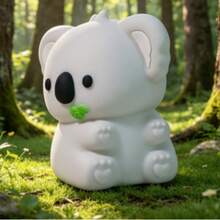Đèn ngủ hình gấu Koala, đèn hỗ trợ giấc ngủ cho trẻ em bằng chất liệu silicon, có thể điều chỉnh độ sáng bằng cảm ứng và hẹn giờ, đèn ngủ sạc được, quà tặng hình động vật dễ thương phù hợp cho bé gái và bé trai. - Nhiều màu - Xem 1