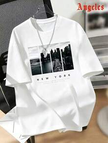 Summer Teen Boys Black T-Shirt With Cool Black And White Anime Print Design, Designed By Kuroshibo, Fashionable And . Its Versatile Style And Practicality Make It A Great Surprise Gift For Family And Friends. Whether It's Preppy, Sporty, Or Cool, It Can Be Perfectly Styled. Ok. - White - View 7