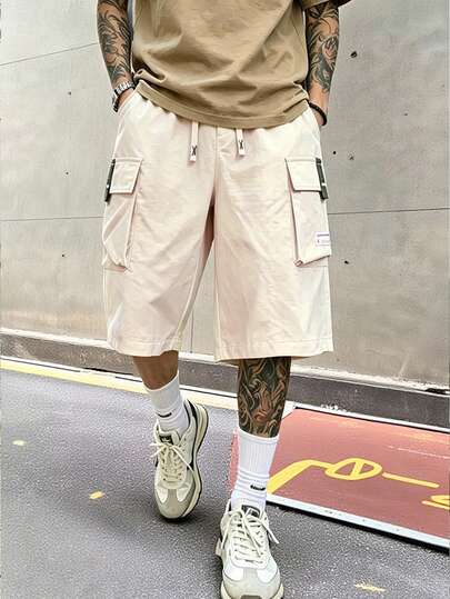 Men's Summer Casual Fashionable Cargo Pants, Outdoor Sports Unisex Capri Pants