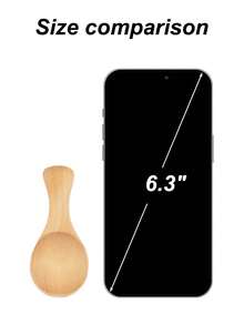 1 Stück/2 Stück/5 Stück/10 Stück natürliche Holz Kleine Löffel mit kurzem Griff, japanische einfache Mehrzweck Holzlöffel für Restaurant, Küche, Gewürze, Kondimente, Tee, Zucker, Marmelade, Eis, Schulmaterial - Mehrfarbig - Übersicht 11