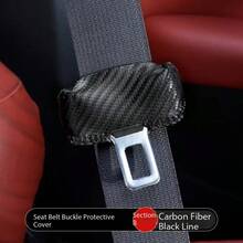 4 Packs, Car Seatbelt Protection Sleeve With Clip-In/Out Mechanism, Extension Sleeve, Locking Clasp, Seatbelt Protector To Prevent Scratches. - Type B - View 2